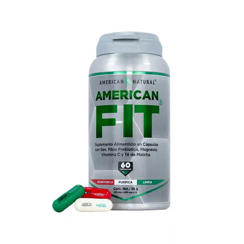 American Fit - Suplemento Alimenticio con Magnesio, Vitamina C y Té Matcha | 60 Cápsulas - Shopio