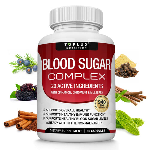 Blood Sugar Complex - 20 Ingredientes Naturales | Toplux - Shopio