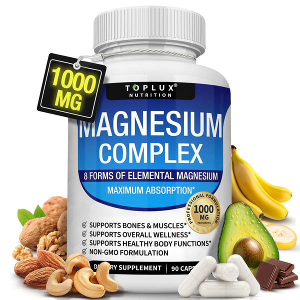 Magnesio Complex 7 Formas – Máxima Absorción para Sueño, Músculos y Calma - Shopio