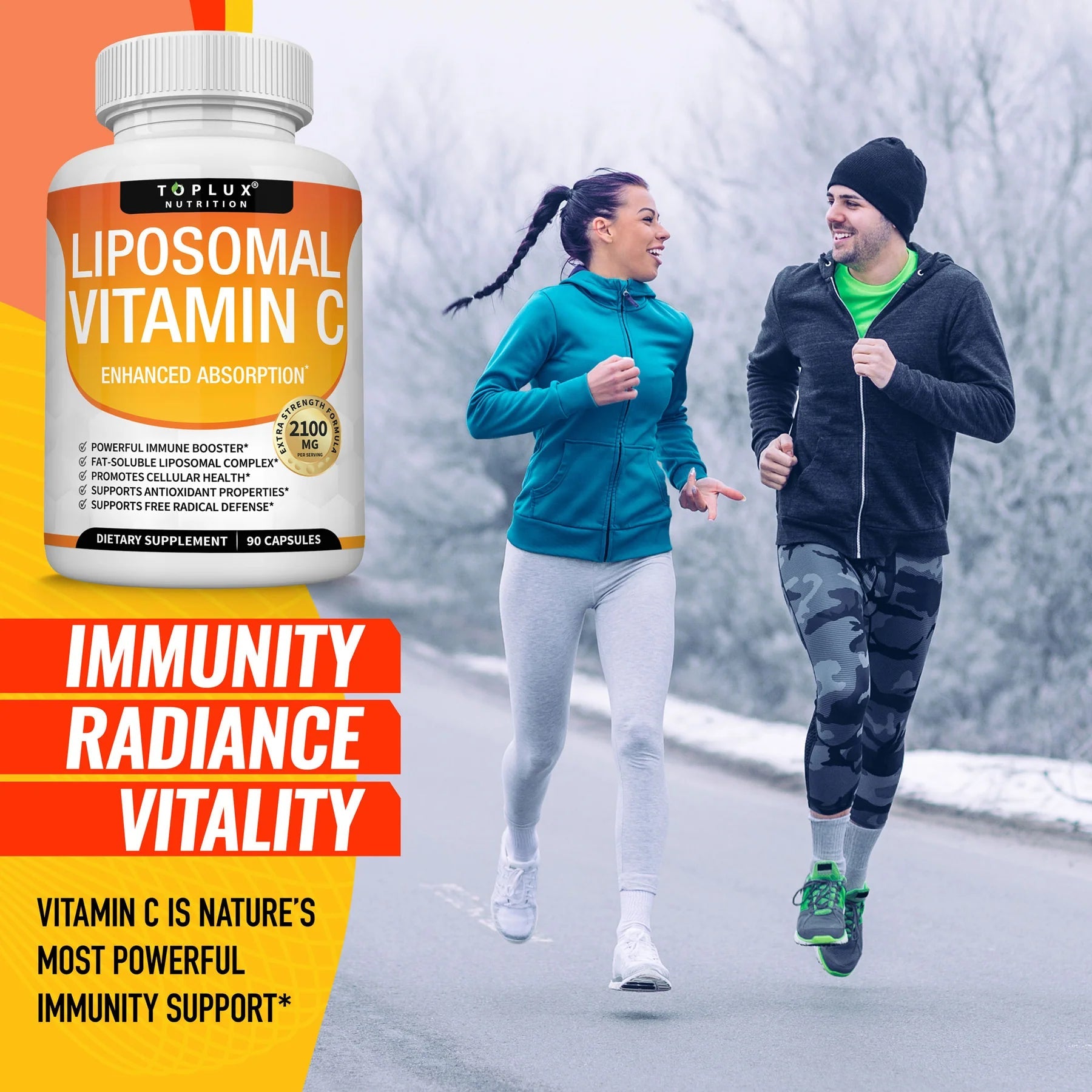 Vitamina C Liposomal 1000mg – Absorción Superior para Inmunidad y Piel Radiante - Shopio