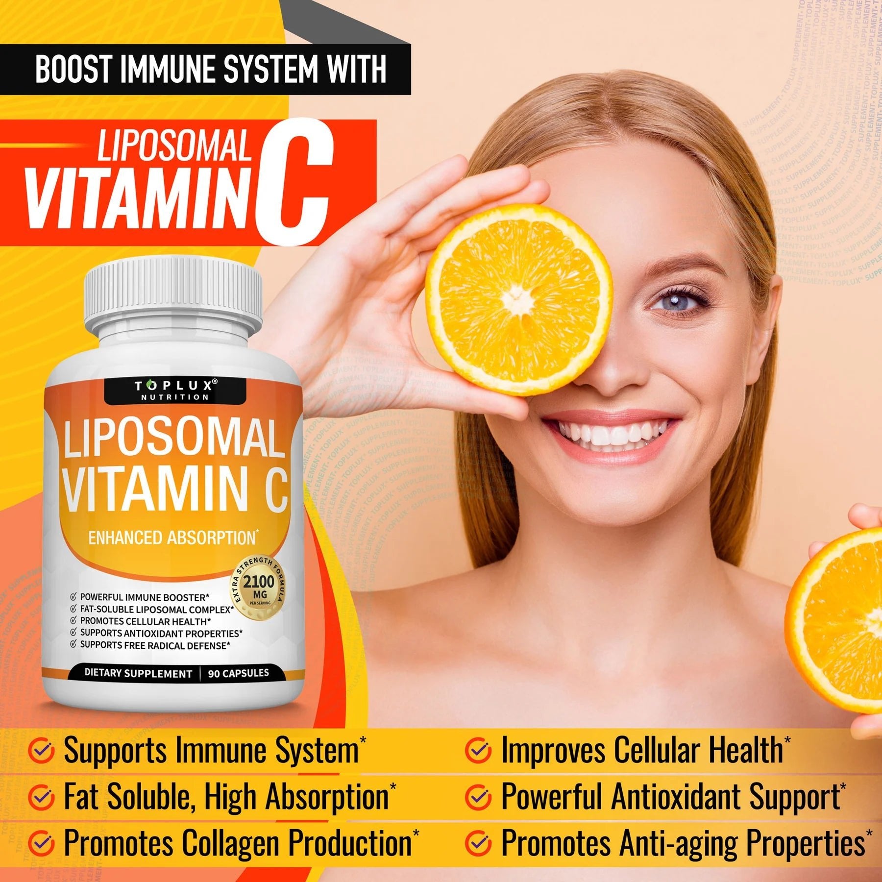 Vitamina C Liposomal 1000mg – Absorción Superior para Inmunidad y Piel Radiante - Shopio